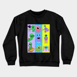 Nine Colourful Aliens Crewneck Sweatshirt